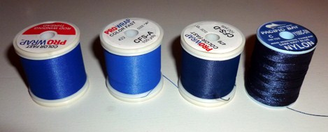 blue threads