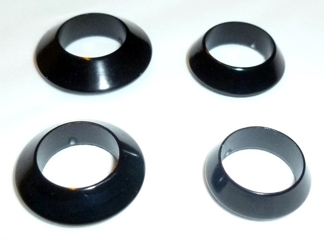Reelhouder ringen laag model - Zwart